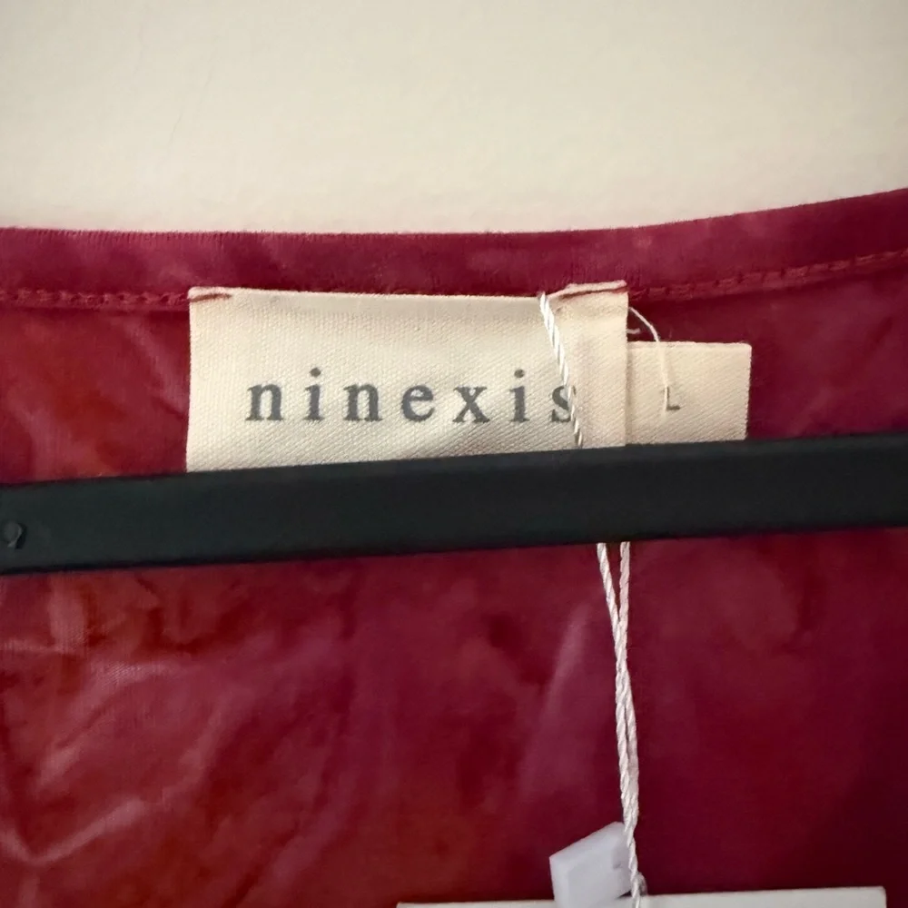 Red Tie-Dye One Shoulder Ruched Dress - Picture 4 of 6